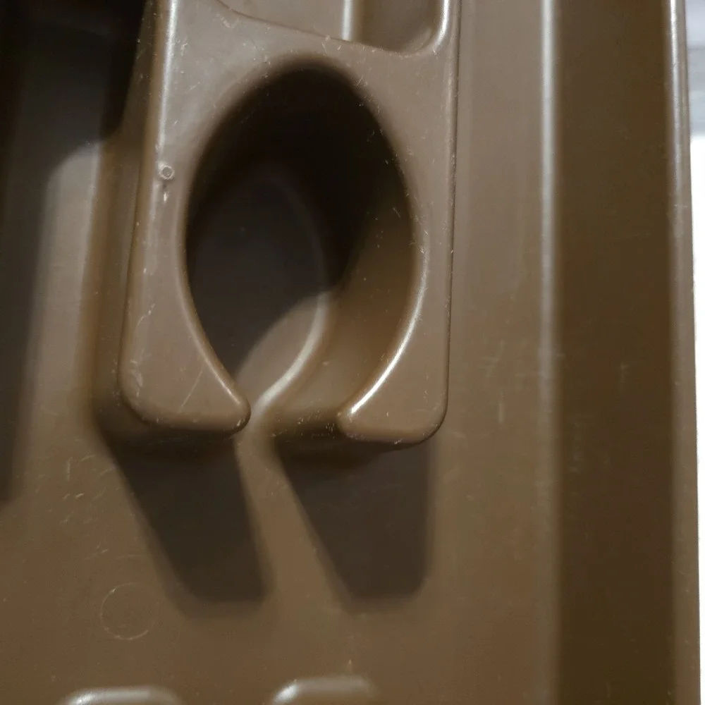 Vintage Rubbermaid Silverware‎ Drawer Organizer Tray #2921 USA Brown Plastic